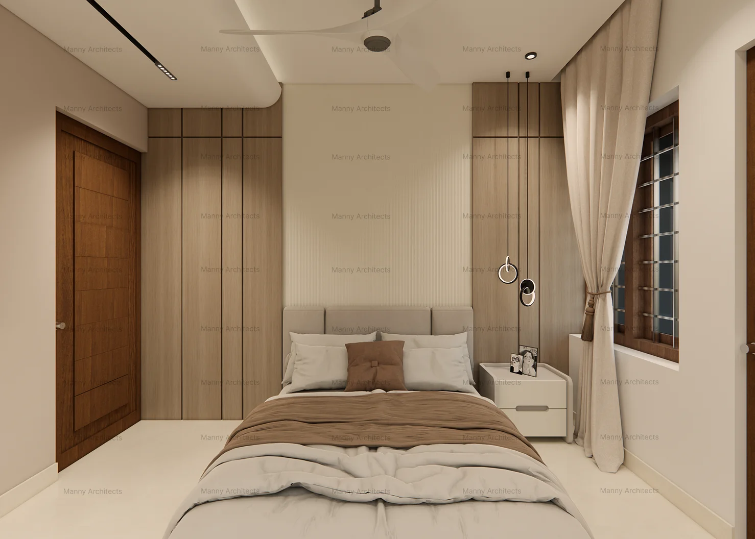 Bedroom suite — serene principal sleeping space with bespoke joinery