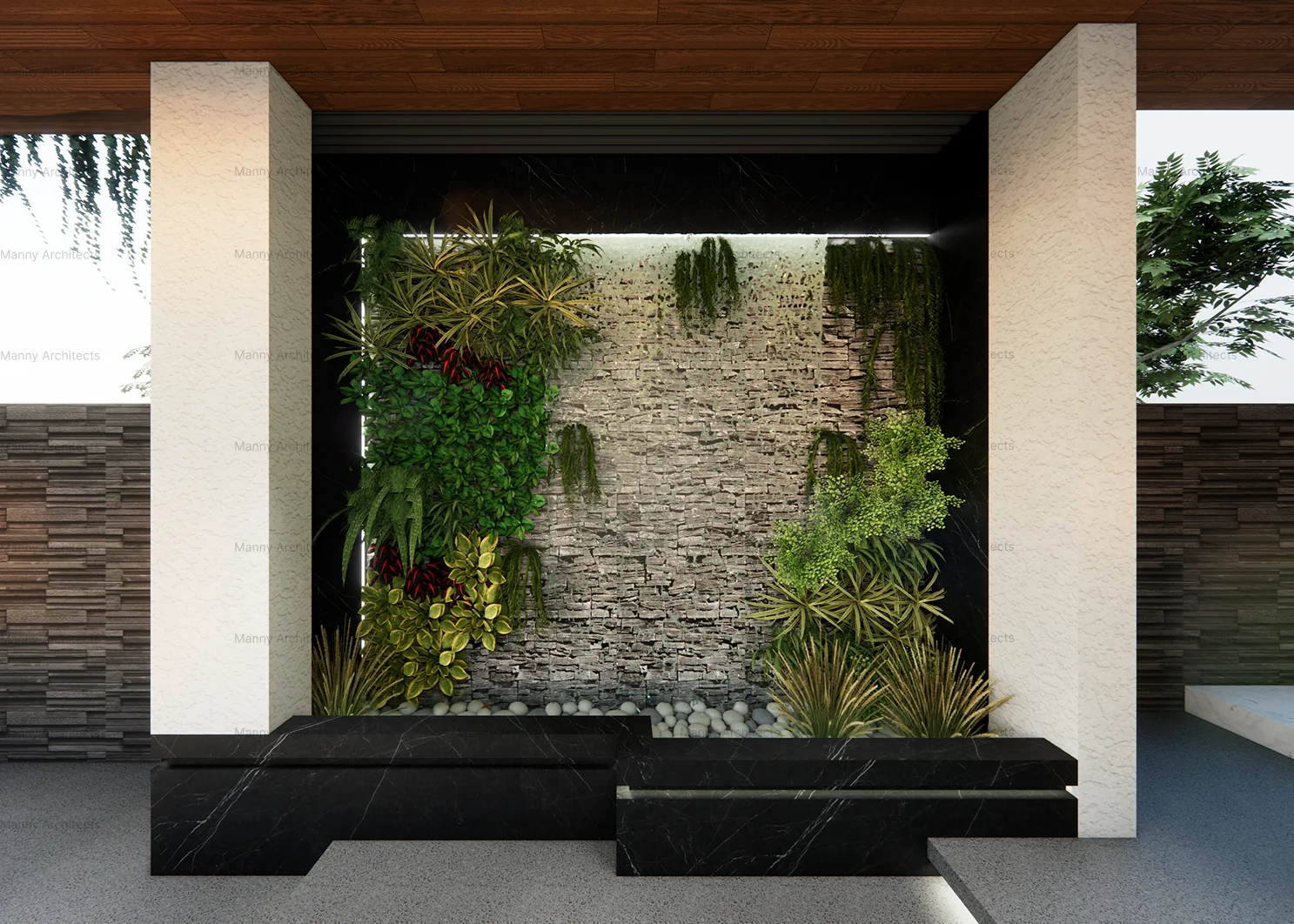 Mr. Raghu Residence — front elevation and entrance of a contemporary family home in Chennai